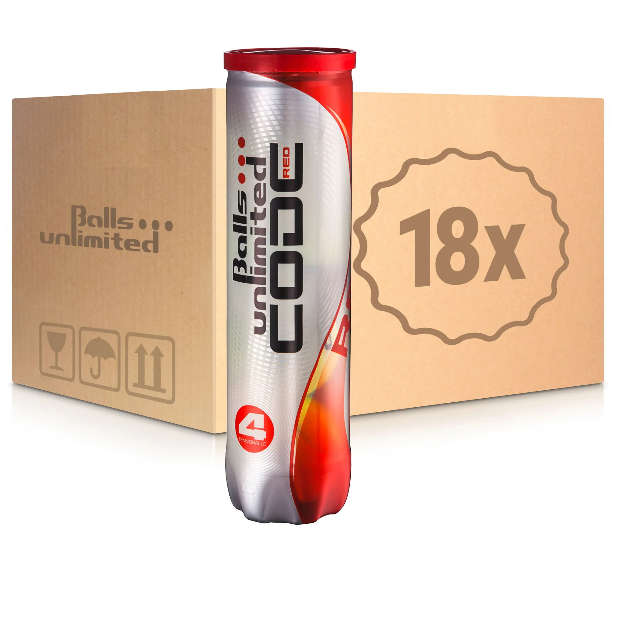 Balls Unlimited Code Red 18 Tubi Da 4 Nel Cartone 3 Balls Unlimited Code Red 18 Tubi Da 4 Nel Cartone