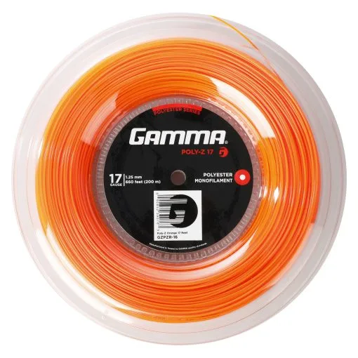 GAMMA Poly Z Rotolo Di Corde - Arancione 6 GAMMA Poly Z Rotolo Di Corde - Arancione -Racchette da tennis negozio 00055000 000
