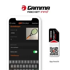 Gamma Racket Info - QR Sticker Incollare Gli Adesivi Confezione Da 2 - Nero 7 Gamma Racket Info - QR Sticker Incollare Gli Adesivi Confezione Da 2 - Nero -Racchette da tennis negozio 0009100000 11