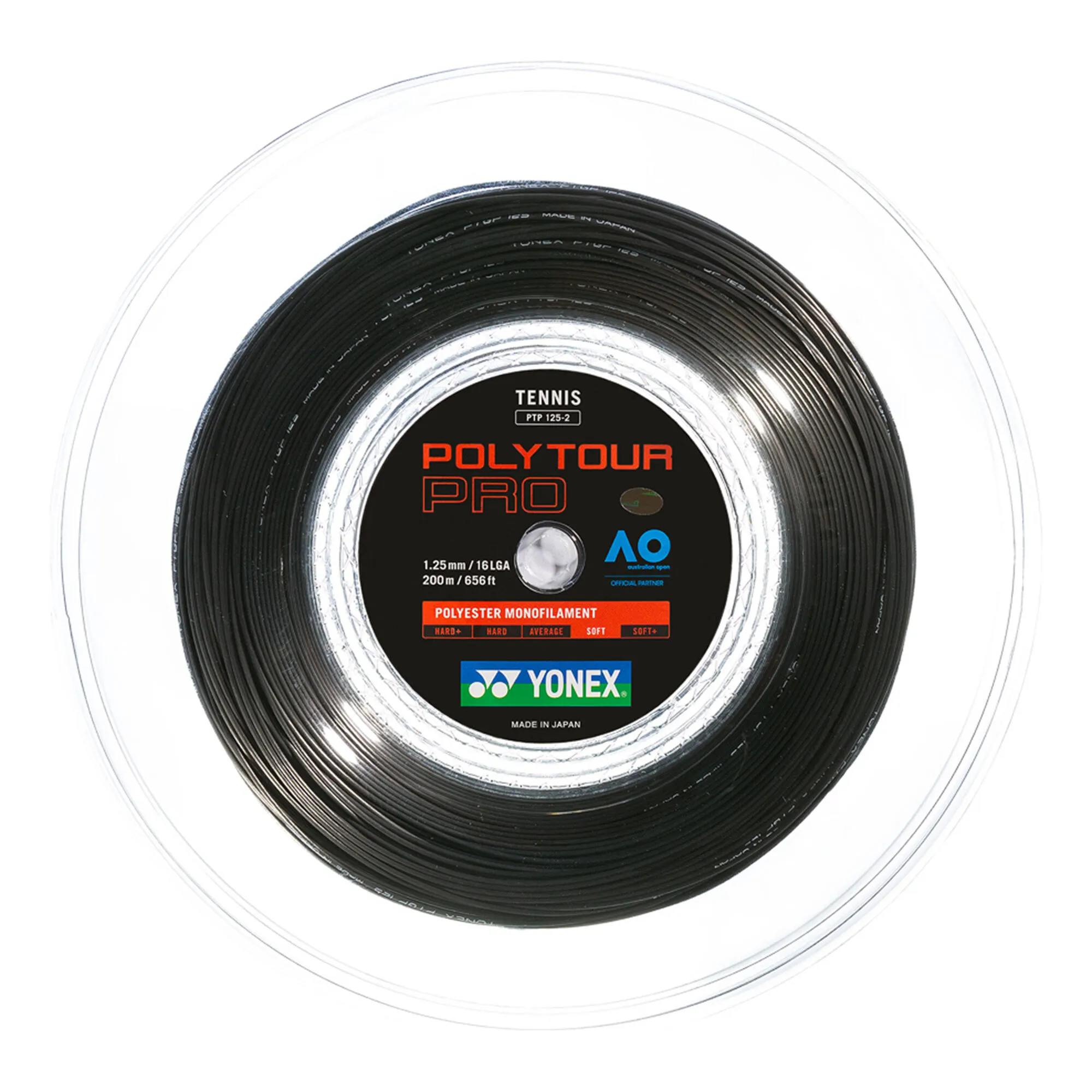 YONEX Poly Tour Pro Rotolo Di Corde 200m - Nero 3 YONEX Poly Tour Pro Rotolo Di Corde 200m - Nero