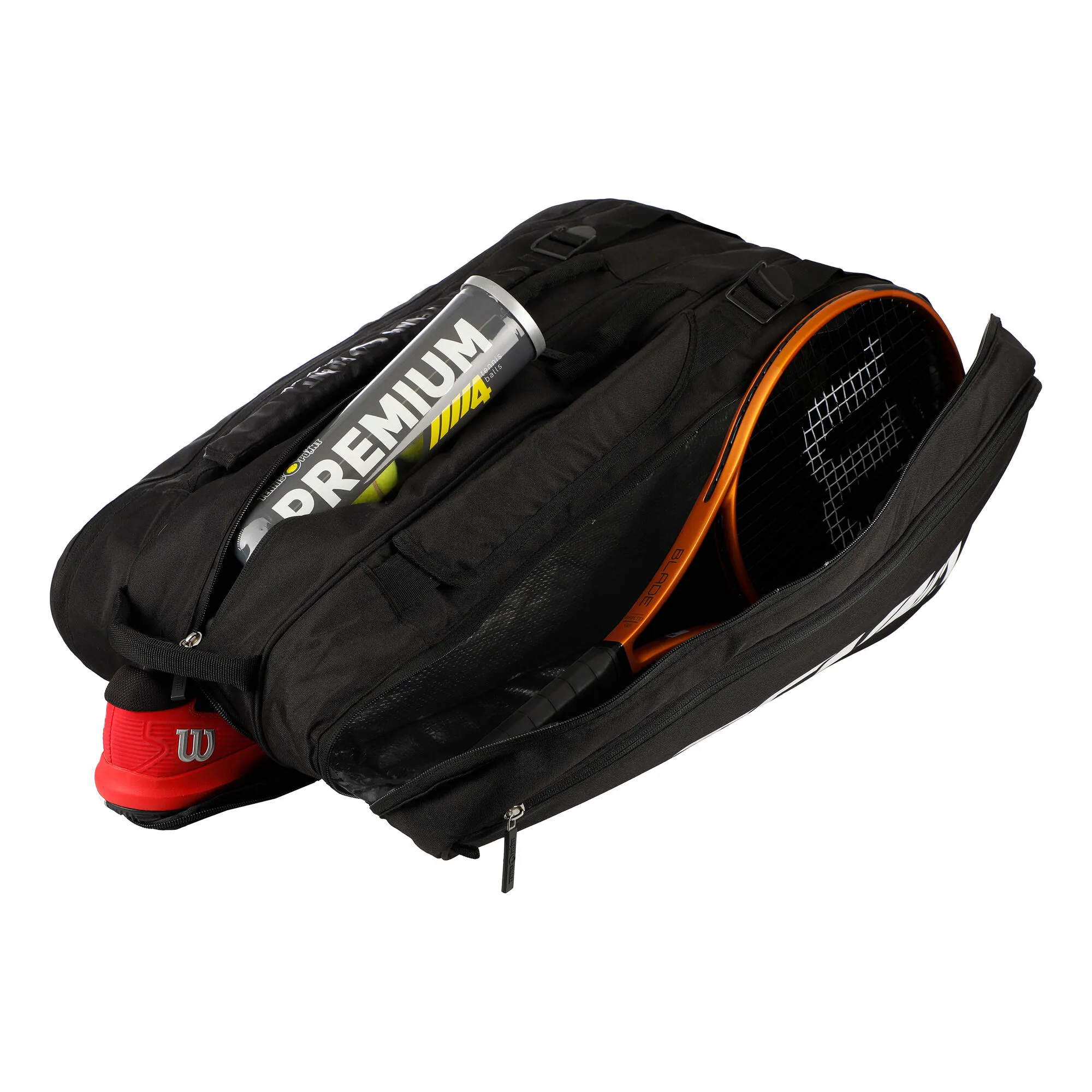 Tennis-Point Premium Blackline 12R - Nero, Bianco 7 Tennis-Point Premium Blackline 12R - Nero, Bianco - immagine 5