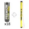 Tennis-Point Premium 18 Tubi Da 4 In Aggiunta Tubo Per Palline -Racchette da tennis negozio 0122000000 000 1