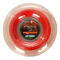 YONEX Poly Tour Fire Rotolo Di Corde 200m - Rosso