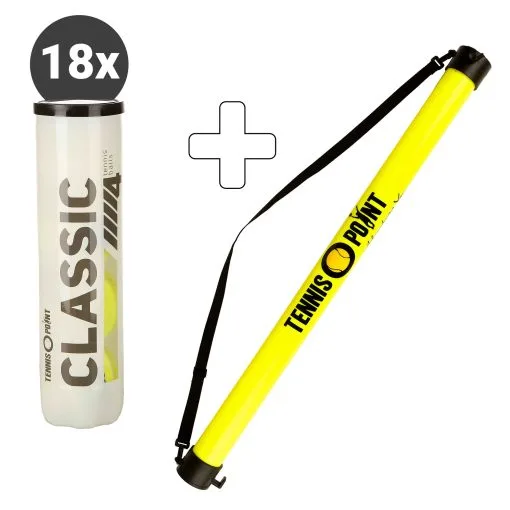 Tennis-Point Classic Tennisball 18 Tubi Da 4 In Aggiunta Tubo Per Palline 7 Tennis-Point Classic Tennisball 18 Tubi Da 4 In Aggiunta Tubo Per Palline -Racchette da tennis negozio 0124900000 000 1