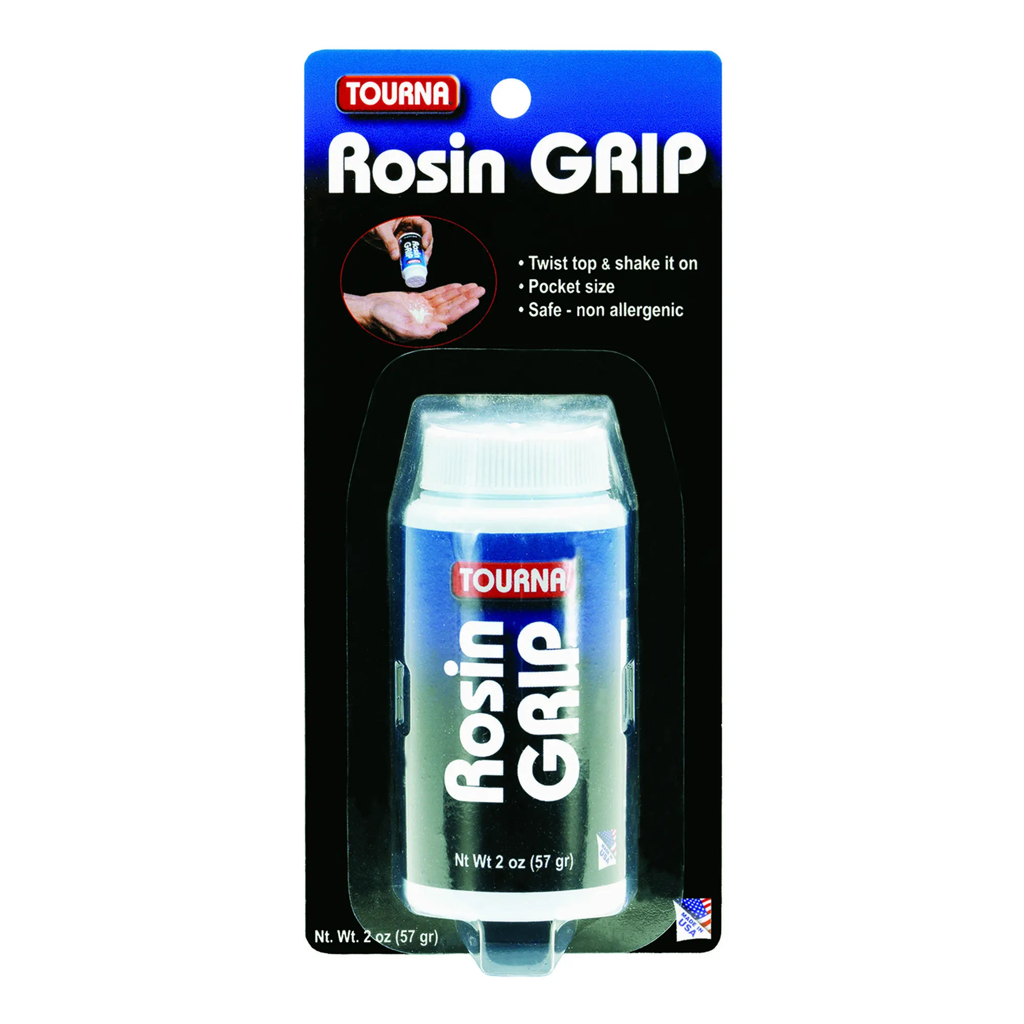 Tourna Rosin Grip Shaker Cura Delle Mani - Bianco 3 Tourna Rosin Grip Shaker Cura Delle Mani - Bianco
