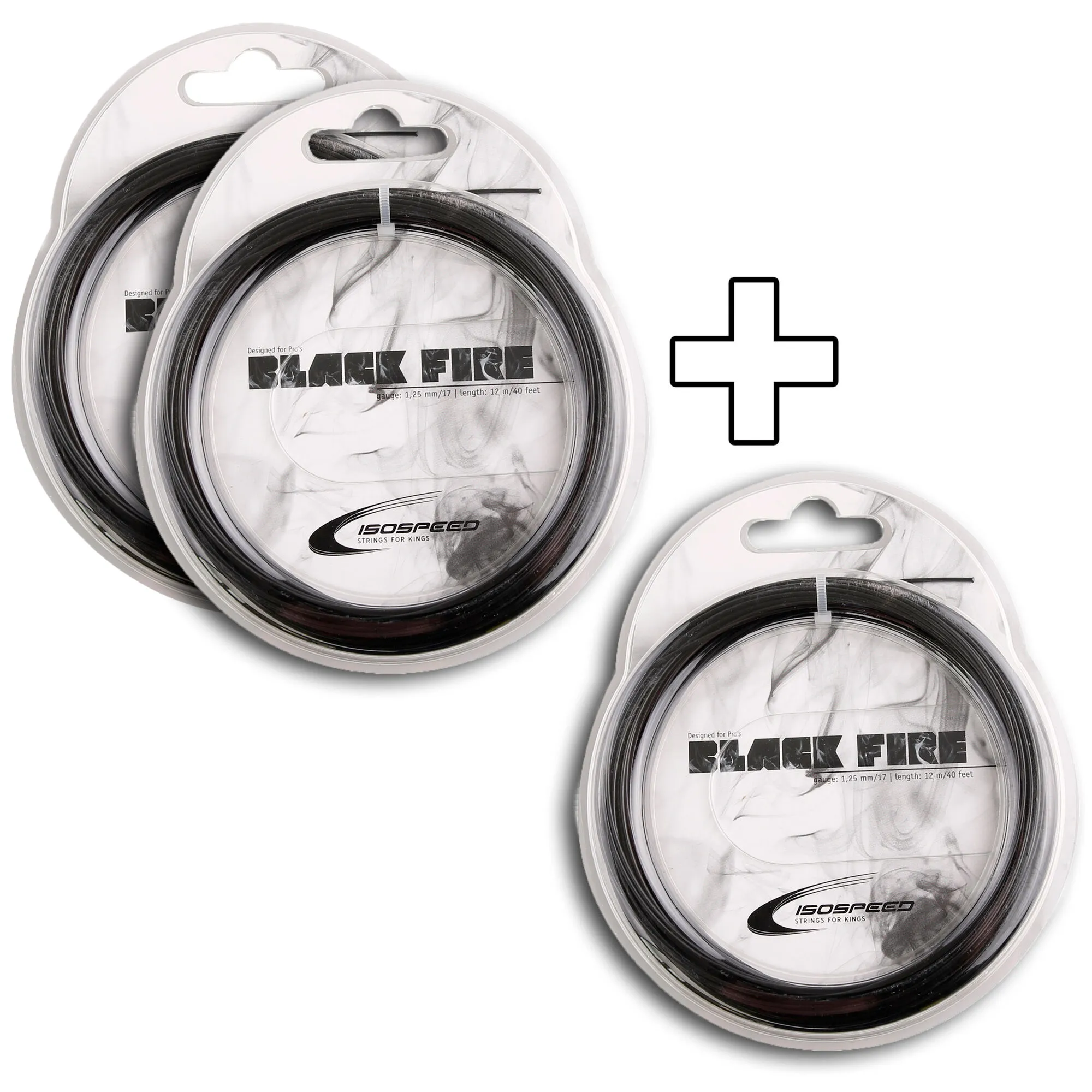 Isospeed Black Fire (2+1 Aktion) Set Di Corde 12m - Nero 3 Isospeed Black Fire (2+1 Aktion) Set Di Corde 12m - Nero