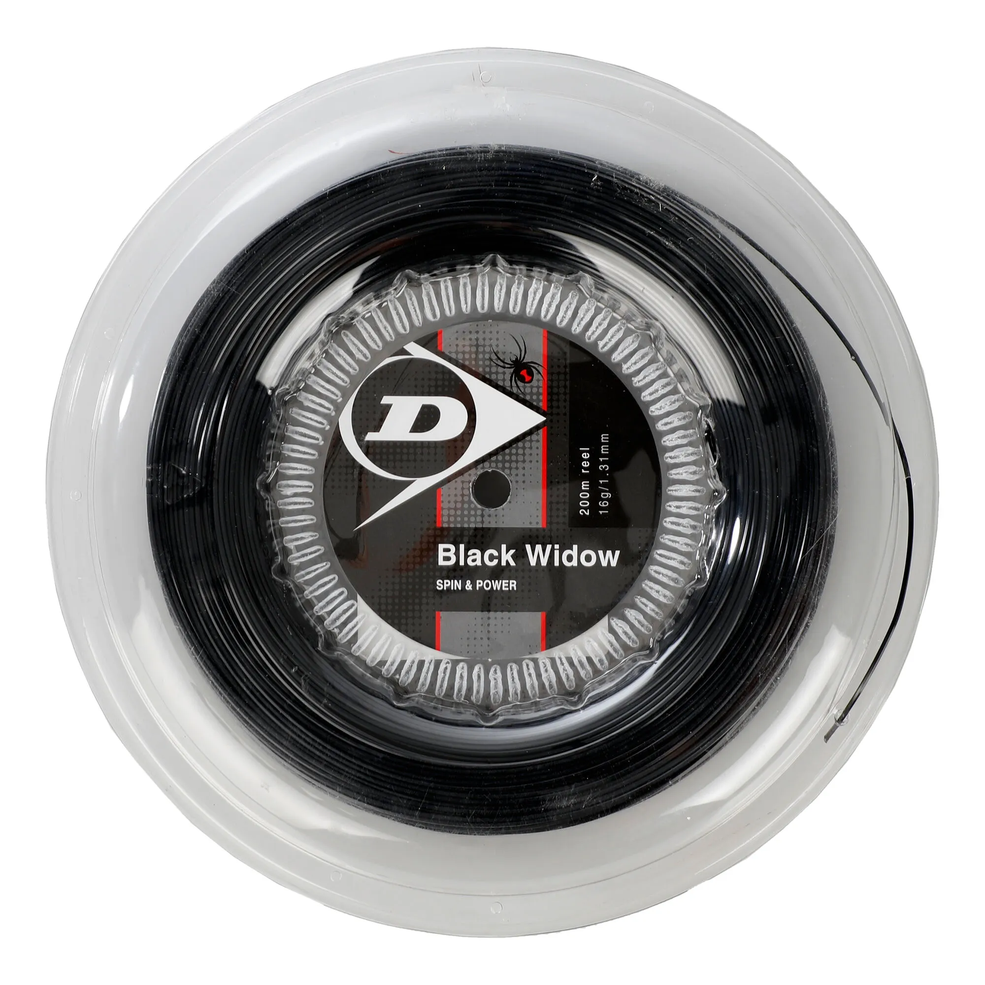 Dunlop Black Widow Rotolo Di Corde 200m - Nero 3 Dunlop Black Widow Rotolo Di Corde 200m - Nero