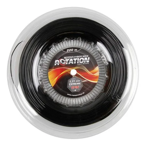 Topspin Cyber MAXation Heptagonal Rotolo Di Corde 220m - Nero -Racchette da tennis negozio 01274000 000