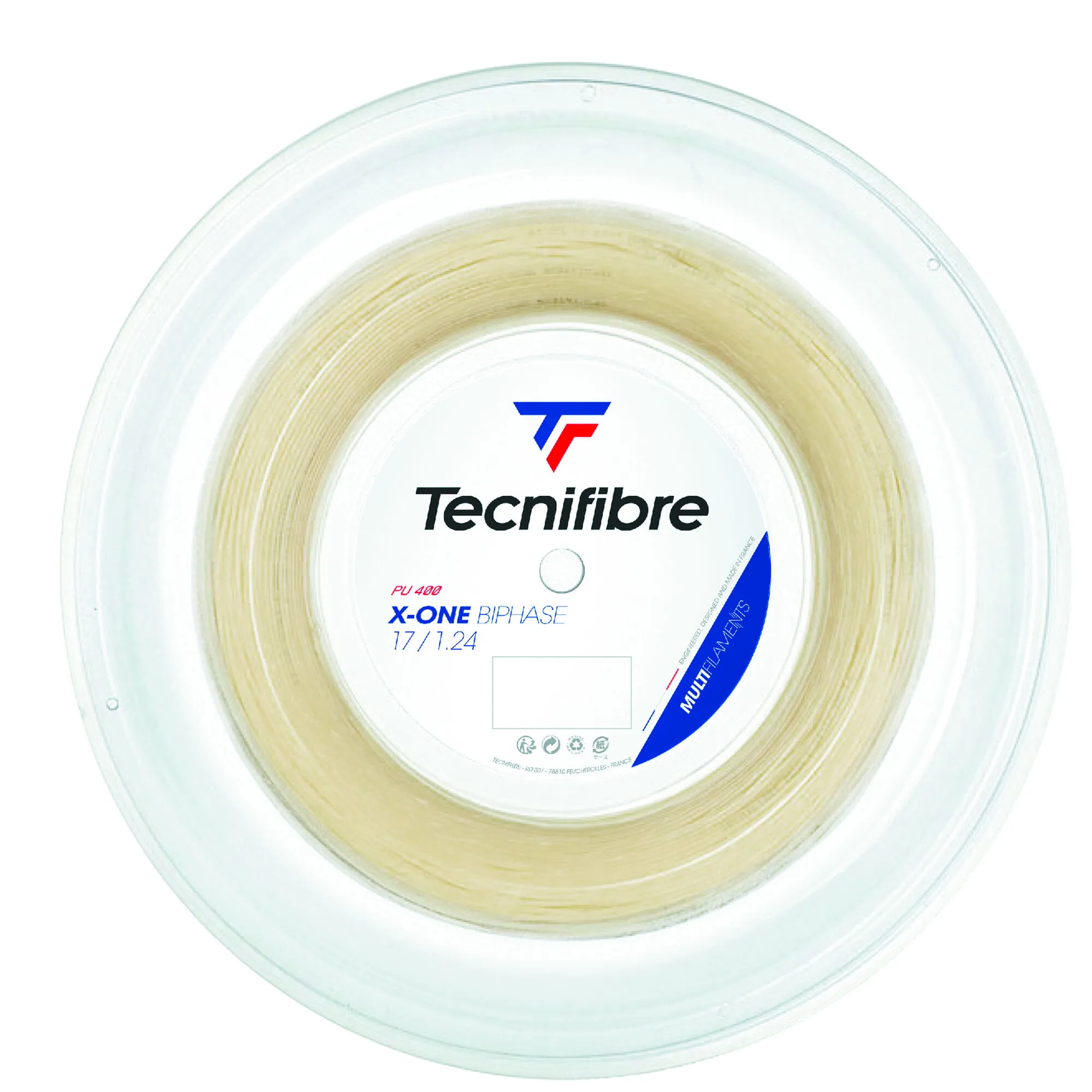 TECNIFIBRE X-One Biphase 200m Rotolo Di Corde - Colori Naturali 3 TECNIFIBRE X-One Biphase 200m Rotolo Di Corde - Colori Naturali