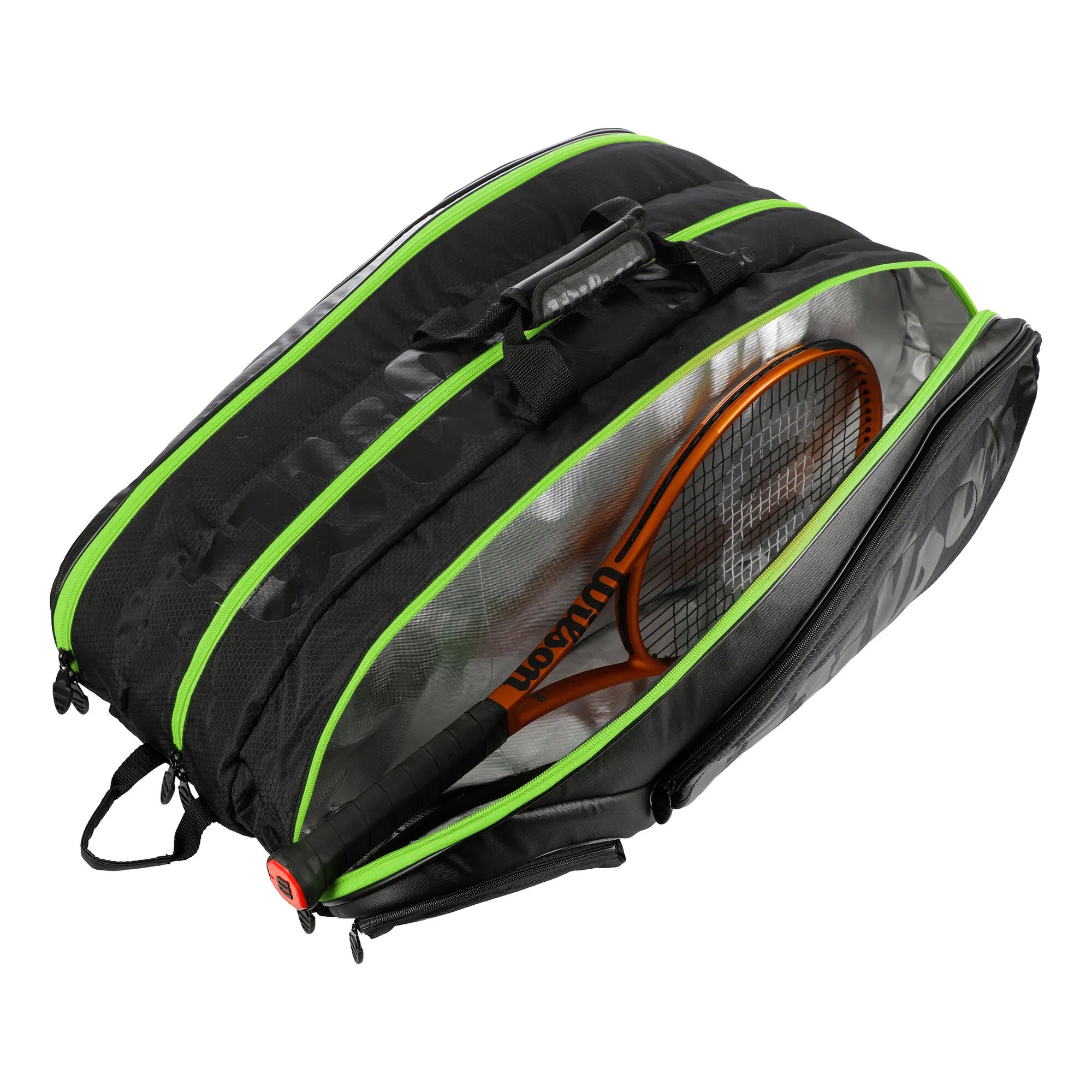 Wilson Tour 15 Borsa Per Racchetta Edizione Speciale - Nero, Verde 6 Wilson Tour 15 Borsa Per Racchetta Edizione Speciale - Nero, Verde - immagine 4