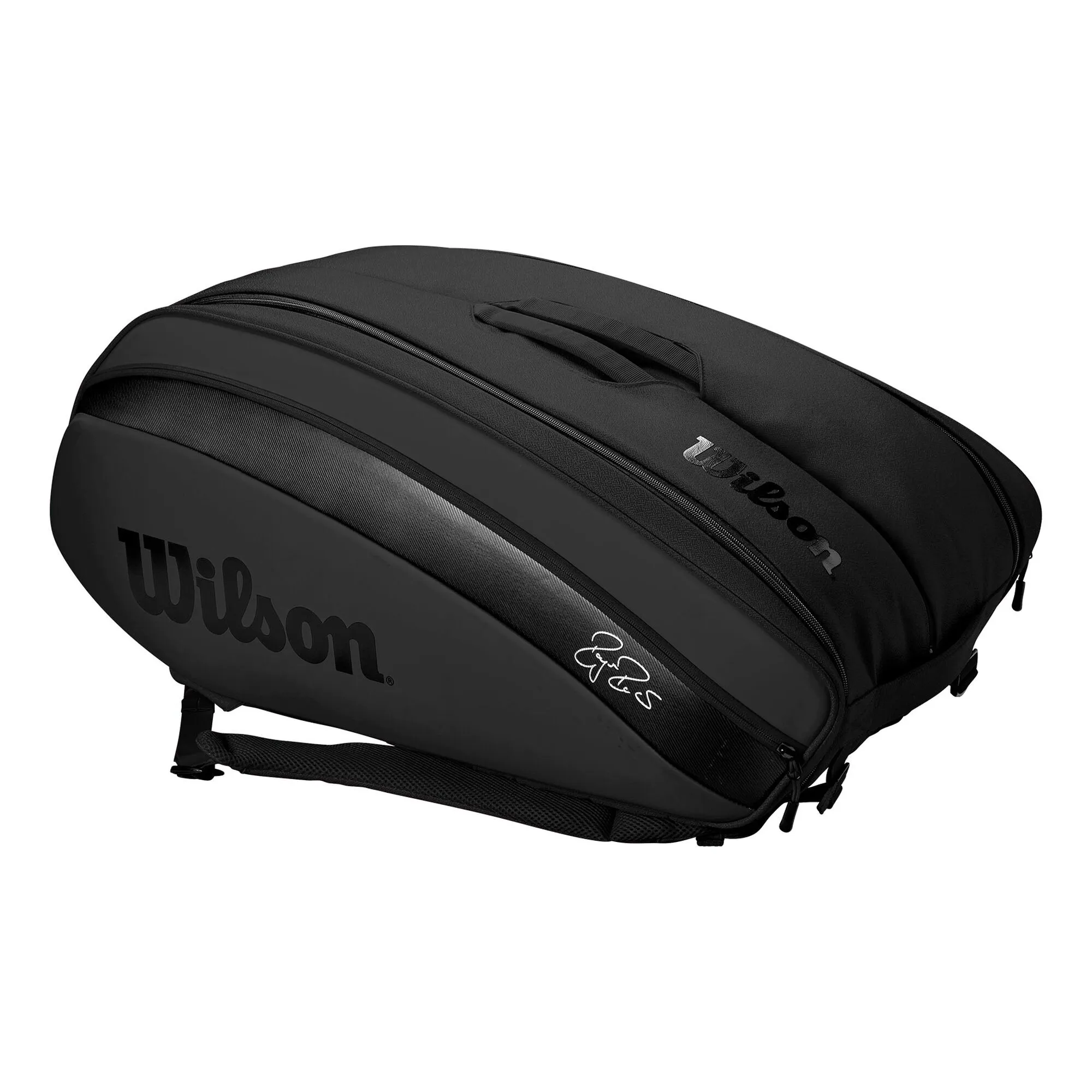 Wilson Federer DNA Borsa Per Racchetta Da 12 - Nero, Nero Opaco 4 Wilson Federer DNA Borsa Per Racchetta Da 12 - Nero, Nero Opaco - immagine 2