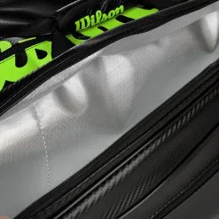Wilson Elite Borsa Per Racchetta Da 15 Edizione Speciale - Nero, Lime -Racchette da tennis negozio 0226900000 13