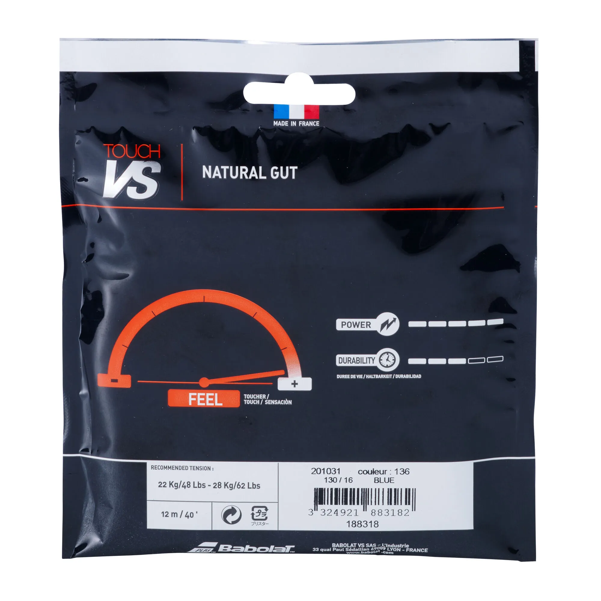 Babolat Touch Vs Set Di Corde 12m - Blu 4 Babolat Touch Vs Set Di Corde 12m - Blu - immagine 2