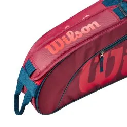 Wilson Junior Borsa Per Racchetta Da 3 - Rosso -Racchette da tennis negozio 0236900000 13