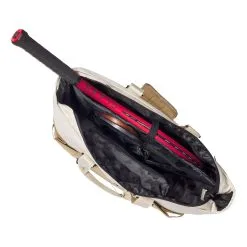 Wilson Women's Tote Borsa Sportiva - Bianco, Cachi -Racchette da tennis negozio 0238500000 17