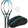 Wilson 2x Ultra 100 L V3.0 In Aggiunta Borsa Per Racchetta -Racchette da tennis negozio 03548000 000